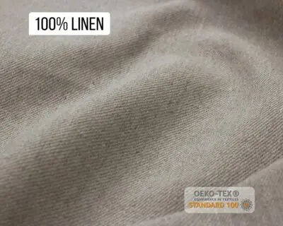 100% tejido de lino