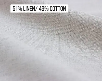 59% Linen 41% Cotton blend fabric