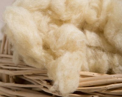 Home of Wool Relleno de lana Todo natural Certificado Oeko-Tex De cerca