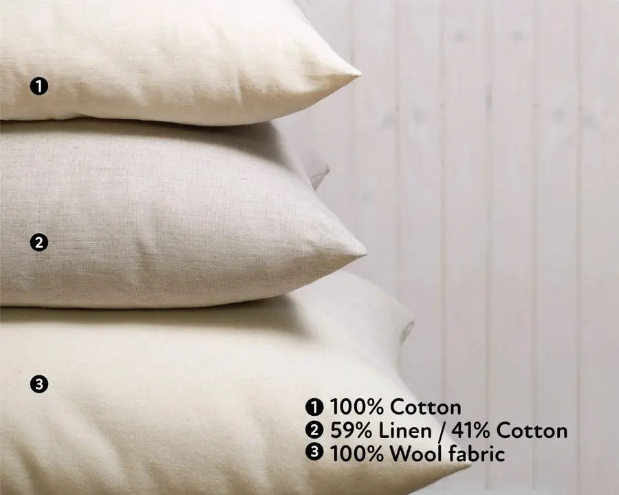 all-natural wool-filled sleeping pillows