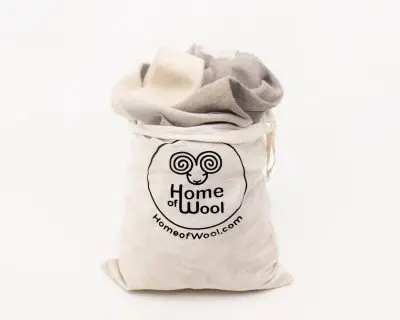 Home of Wool sac de chutes de tissus - laine, lin, soie et coton
