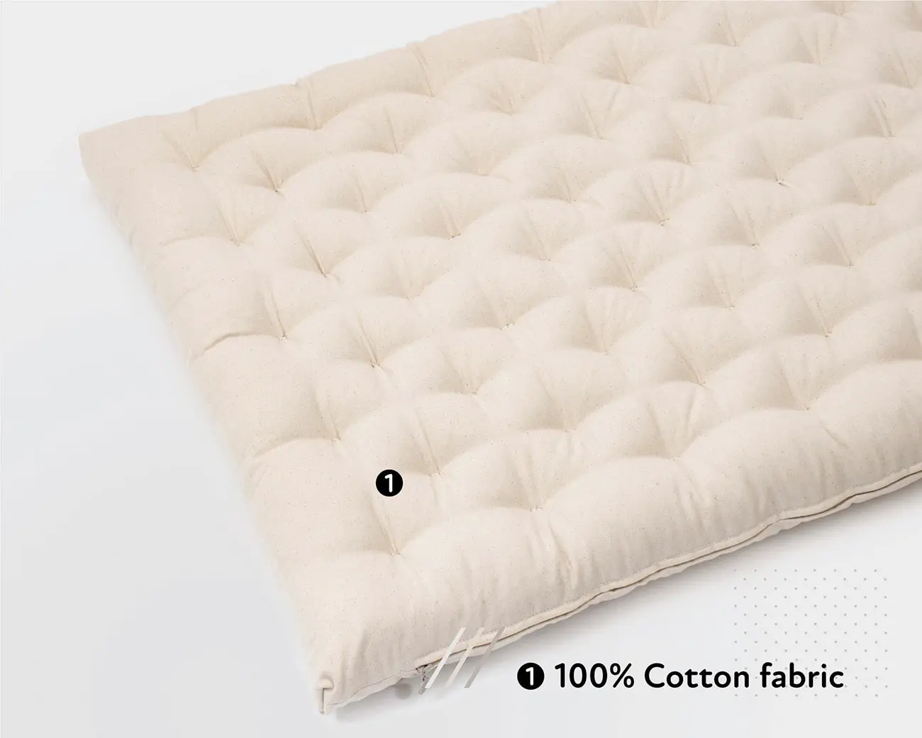 Natural Merino Wool Cot Pad Baby Sheet Mattress Topper 120/60 corner straps 