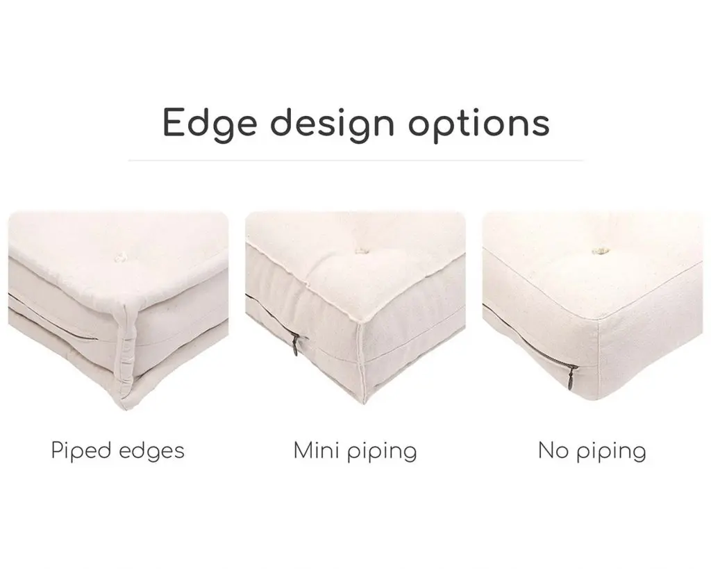 Home of Wool's edges design options (piping)