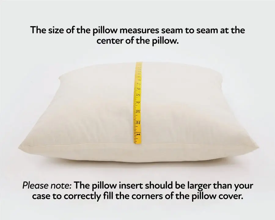 Home of Wool pillow measurements
