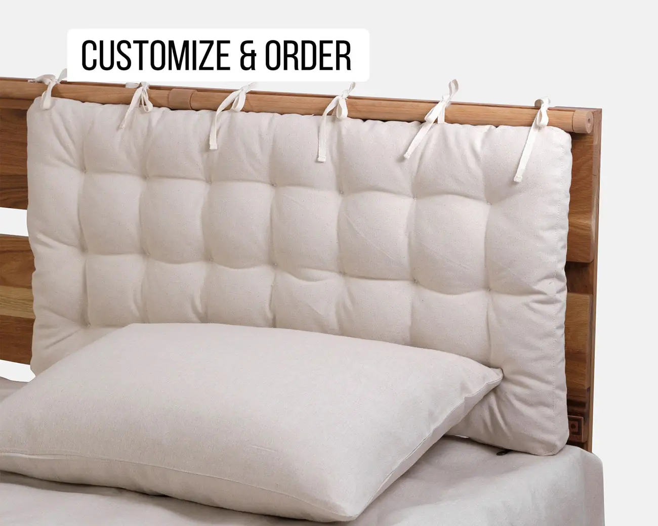 Wool Headboard Cushion Home Of, Queen Bed Headboard Pillow