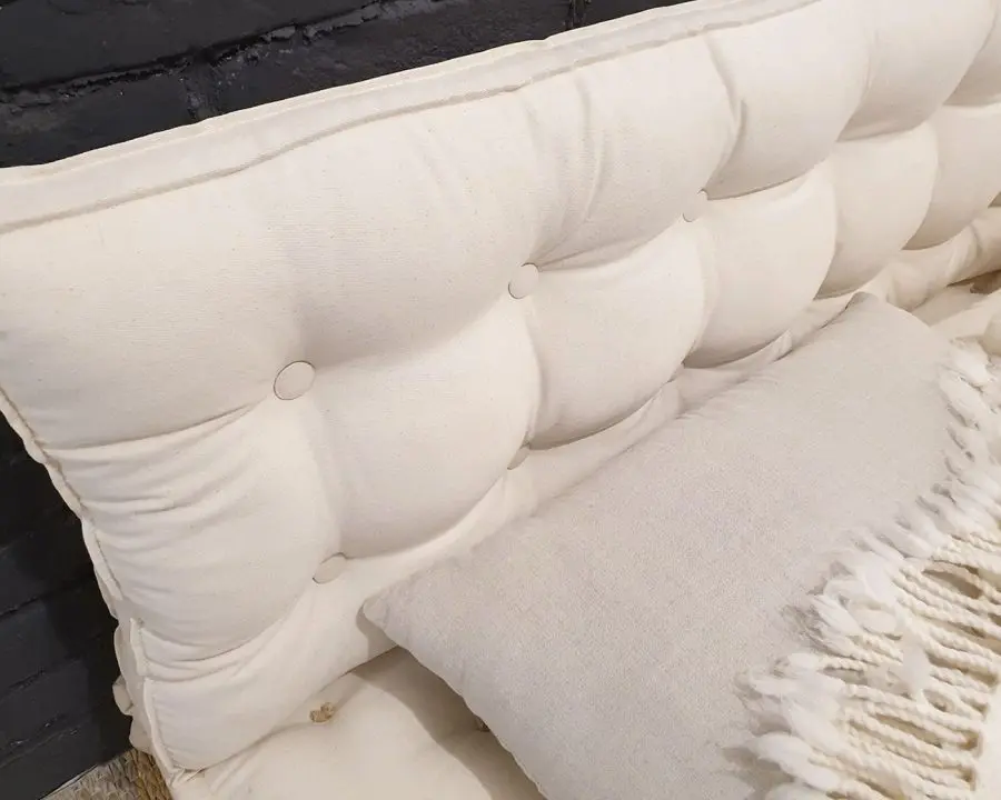 Home of wool Handmade Tufted Wool-Filled Headboard Cushion-2