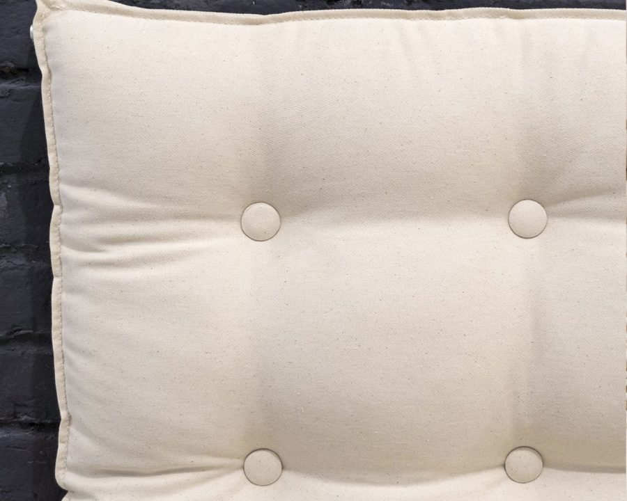 Home of wool Handmade Tufted Wool-Filled Headboard Cushion buttons