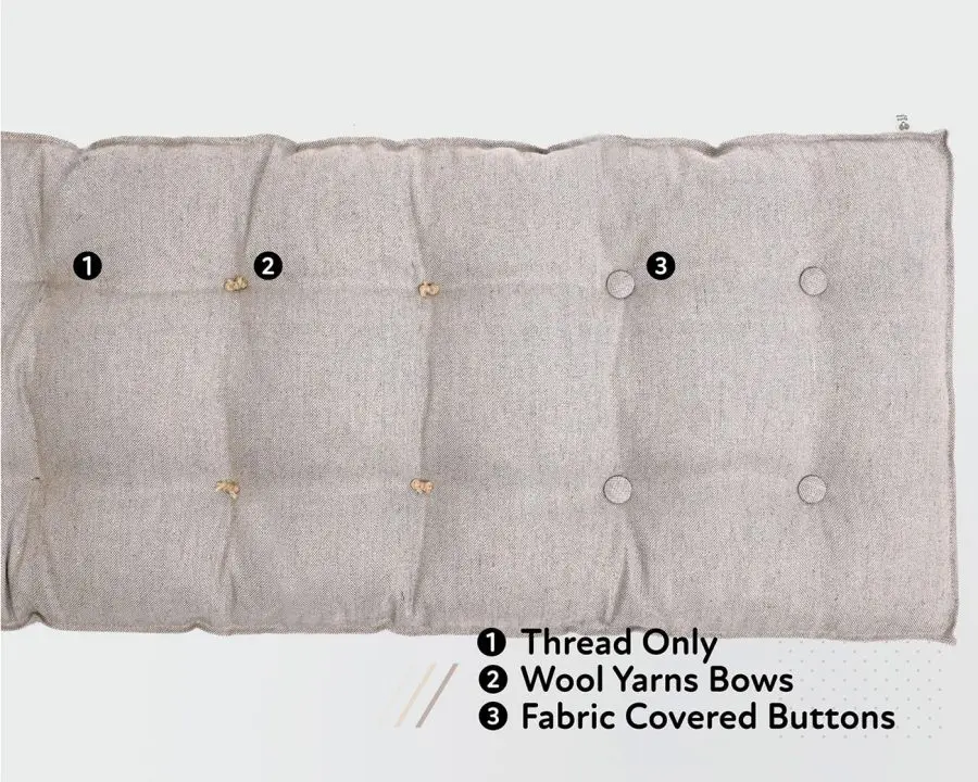 Home of Wool headboard button - options