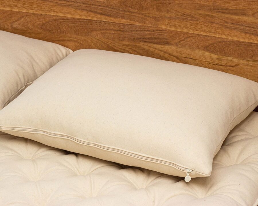 all-natural non-toxic wool pillow protector