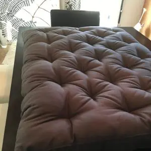 Home of Wool Custom Tufted Cushion Top for a Coffee Table for Dobbst