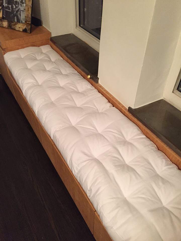 Home of Wool Tufted Wool-Filled Bench Cushion – Custom for Rachel
