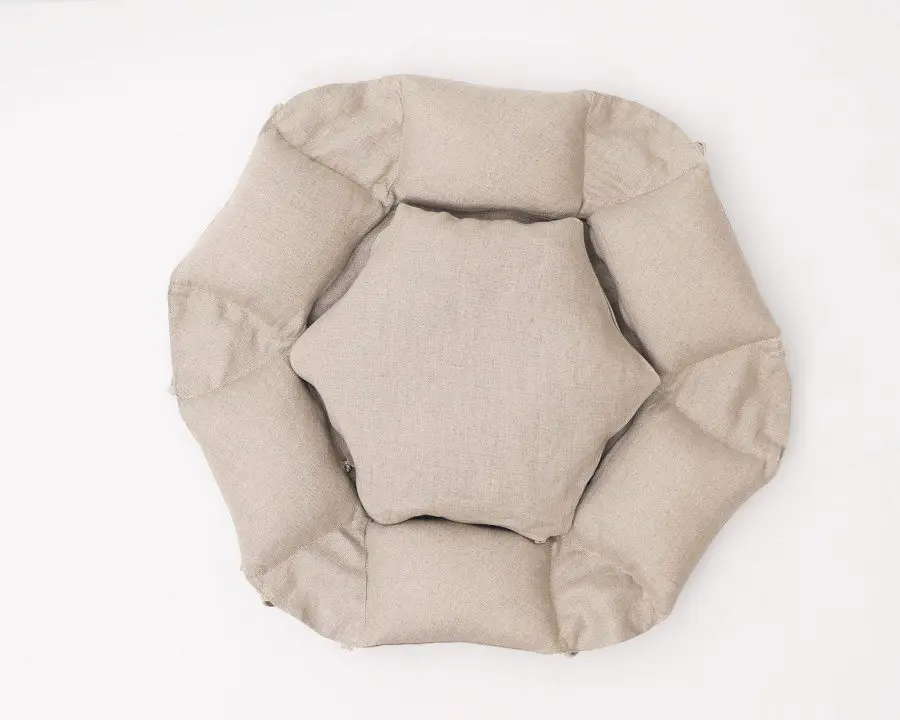 Home of Wool Hexagonal Pet Bed cushion 2