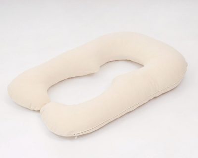 Home of Wool - U-shaped pregnancy pillow with natural wool stuffing stuffing
