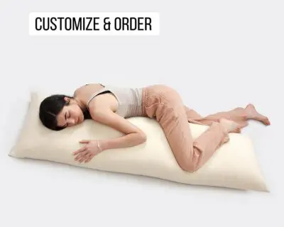 Home of Wool all-natural wool body pillow