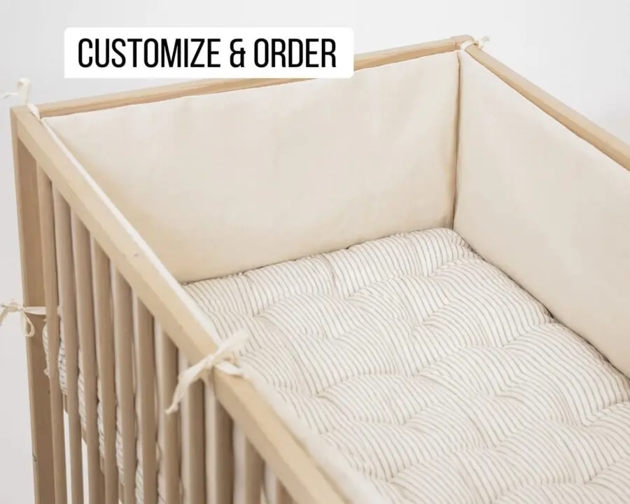 Home of Wool Wool-Filled Baby Crib Bumper