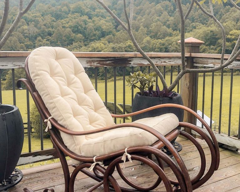 Home-of-Wool-Cuscini personalizzati per sedia a dondolo in legno di Brentwood