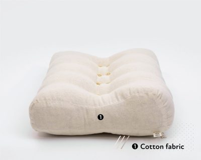 Home of Wool natural ergonomic wool pillow - side