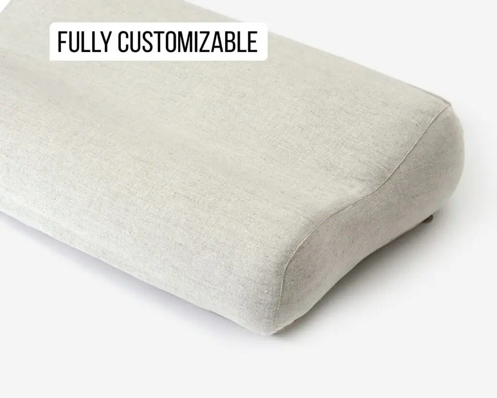 Home of Wool funda de almohada natural para almohada ergonómica