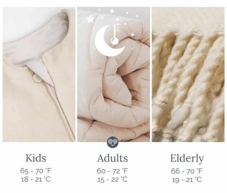 perfect room temperature for sleeping - products compared - baby sleeping bag, duvet insert and wool blanket
