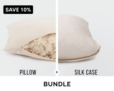 Home of Wool bundle - sleeping pillow and pillowcase