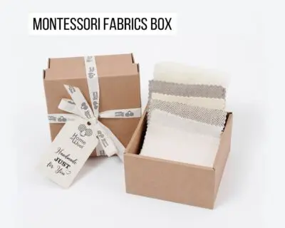 Home of Wool montessori fabrics box