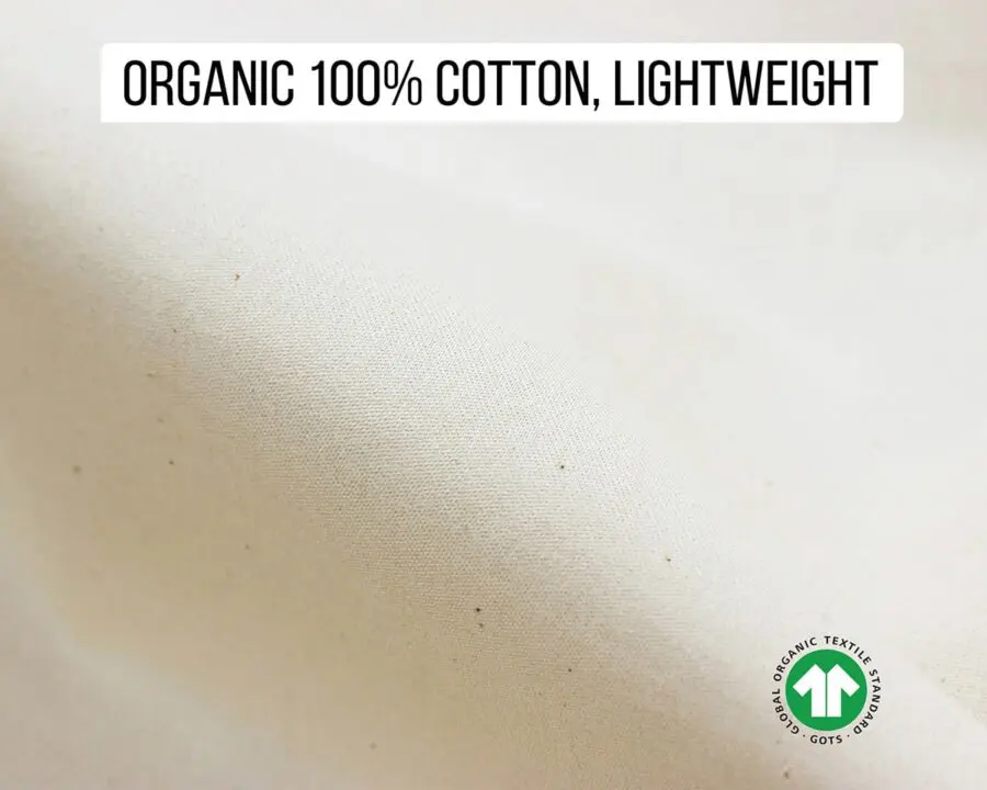 tejido de algodón orgánico - ligero
