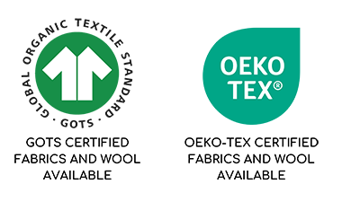 Öko-Tex- und GOTS-Zeichen