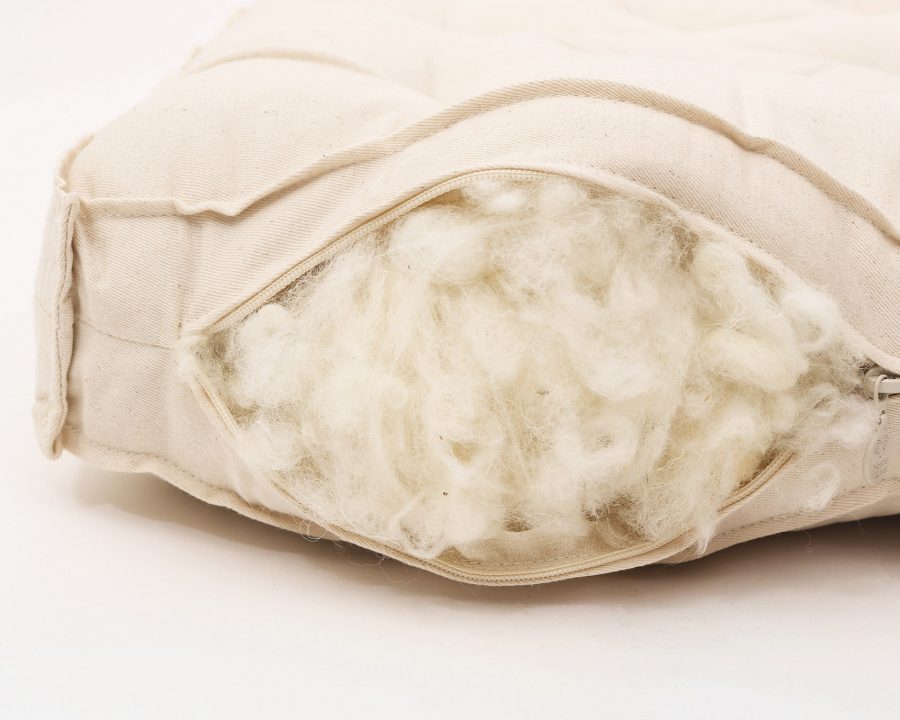 Home of Wool all-natural GOTS certified wool stuffing - mattress filling