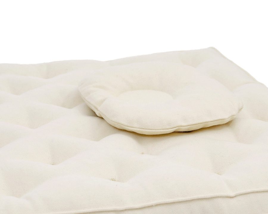 Home of Wool Wool Baby Pillow with mattress