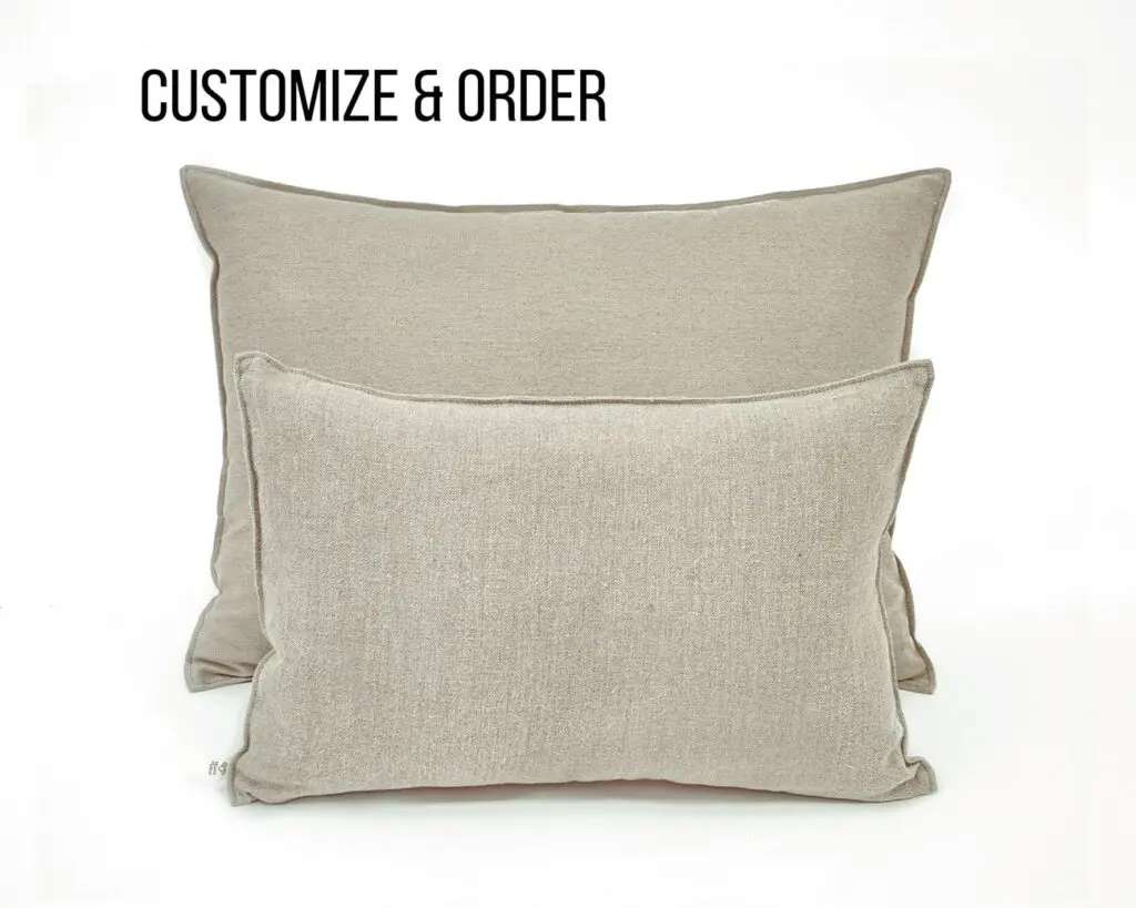 Home of Wool throw pillow with natural wool filling