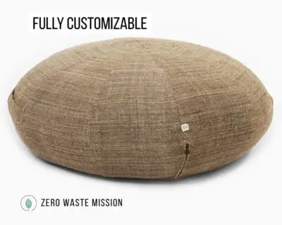 Home of Wool round ottoman
