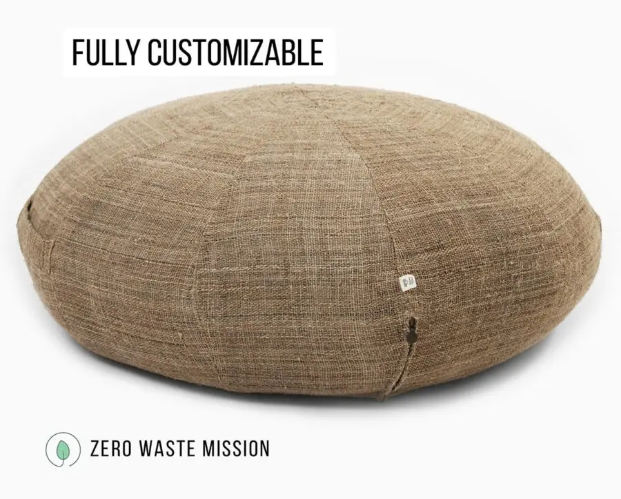 Home of Wool round ottoman