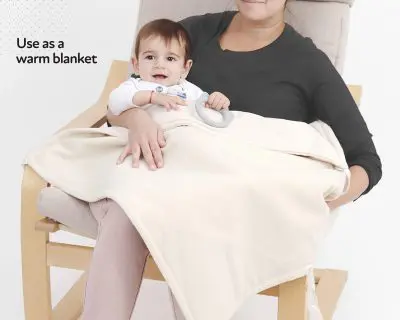 Home of Wool Newborn Swaddle Blanket als Decke verwendet