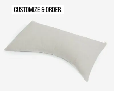 Home of Wool Side Sleeper Curved Pillow