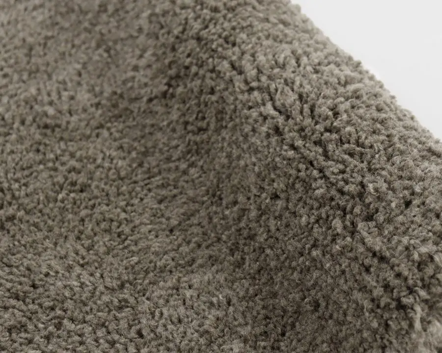 Tappeto Home of Wool in lana a pelo alto - colore grigio naturale (2)