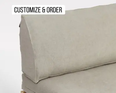 Home of Wool Triangular Headboard Cushion with removable cover