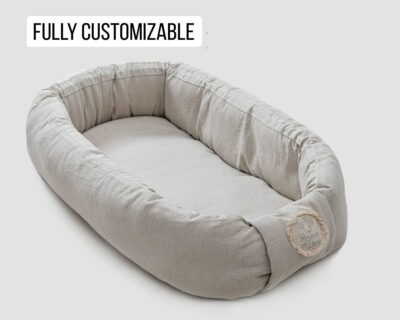 Home of Wool Nest Bed Sharing -tyyny, jossa on irrotettava päällinen