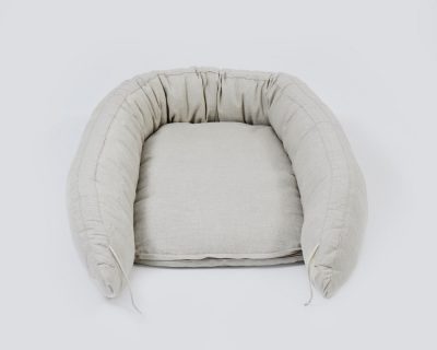 Home of Wool Nest Bed Sharing Cushion with Removable Cover - untied from the front