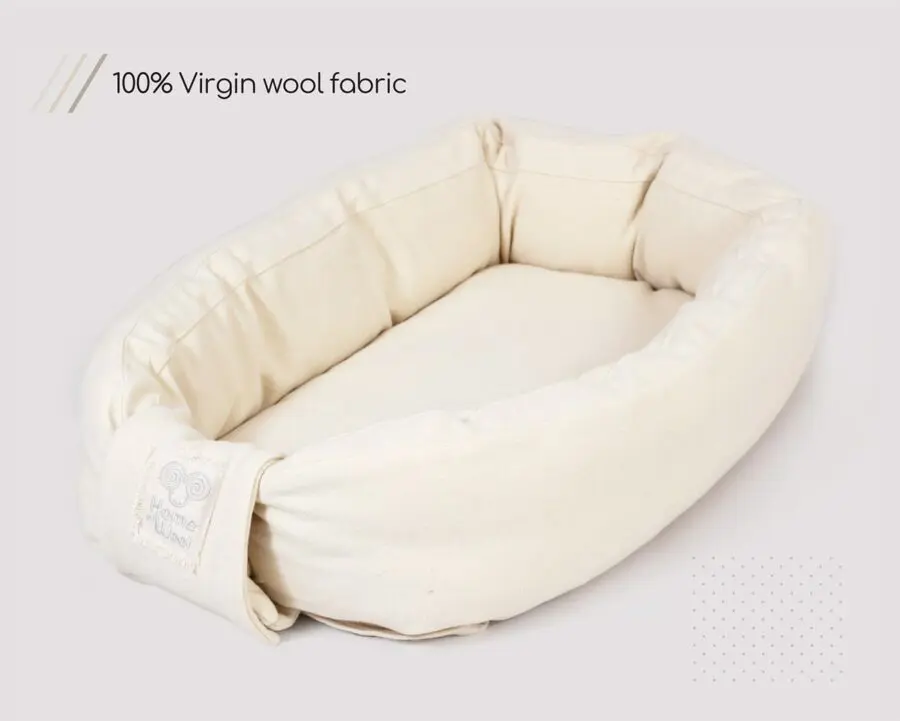 Nest Bed Sharing Cushion with wool cover