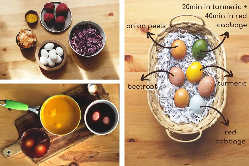 how to dye easter eggs