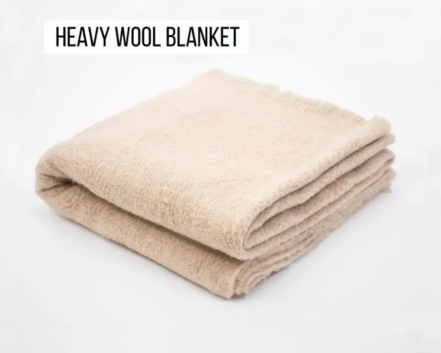 Decke aus schwerer Wolle