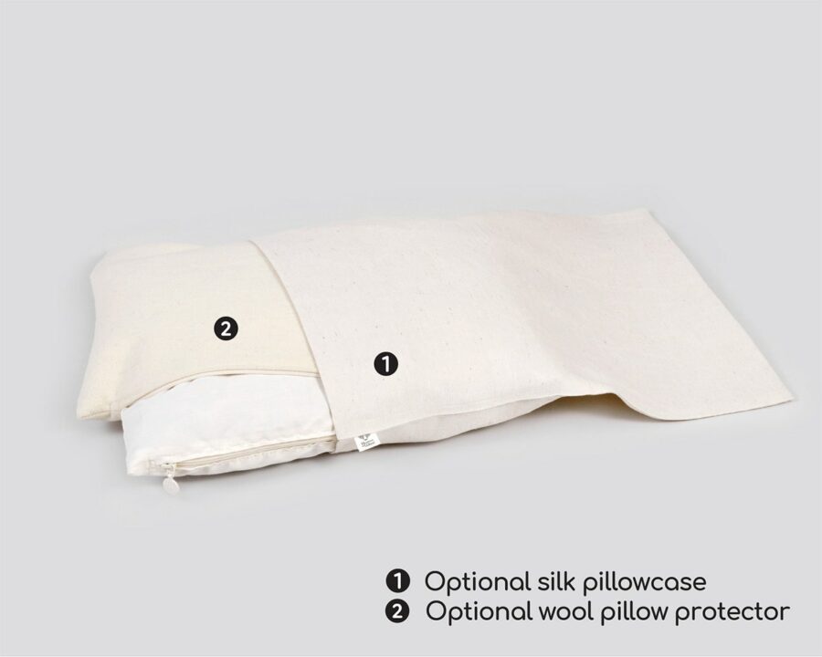 Toddler Pillow with optional pillowcase and protector