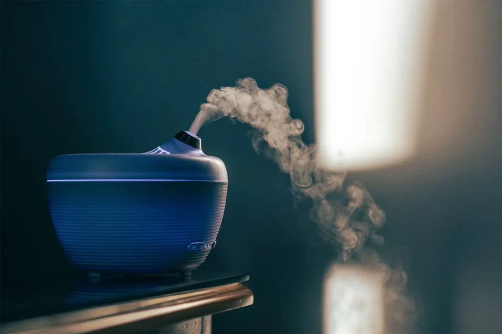 humidificateur libérant de la vapeur 