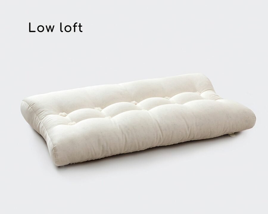 符合人体工学的低悬空枕头