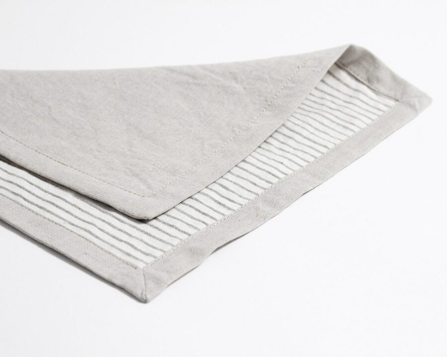 Placemats with Grey Stripes