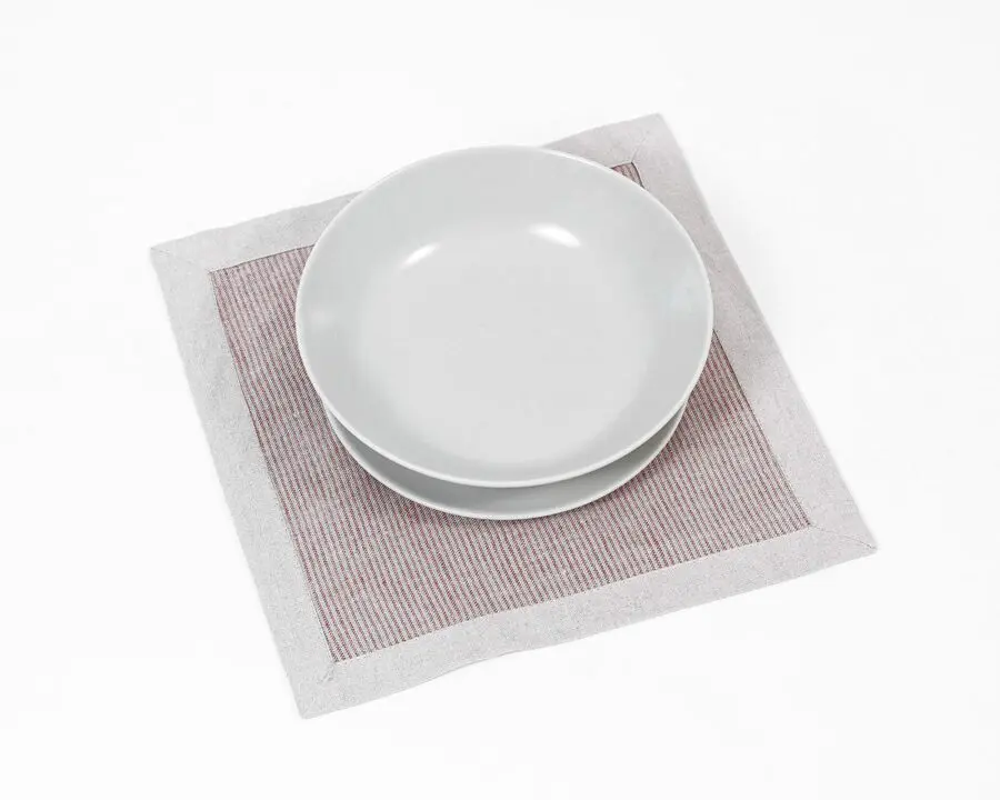 Placemats with Red Stripes