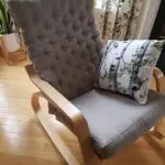 宝钢椅的羊毛坐垫