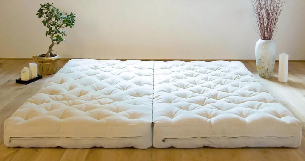 matras in twee delen splitsen