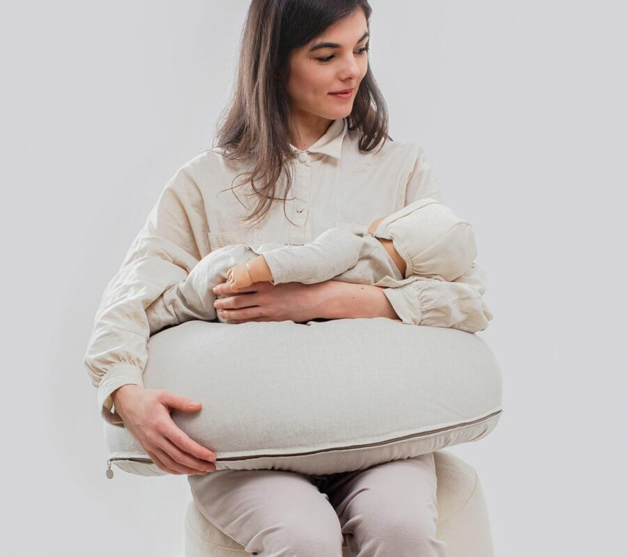 Home of Wool Coussin d'allaitement multifonctionnel