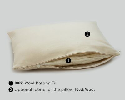 薄いウールの枕 - 特徴